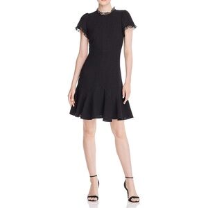 Rebecca Taylor - Short Sleeve Tweed Lace Dress